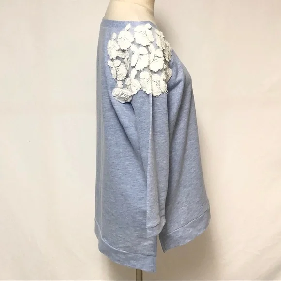 Alexia Admor Lace Detail Sweatshirt Sz S - Picture 5 of 9